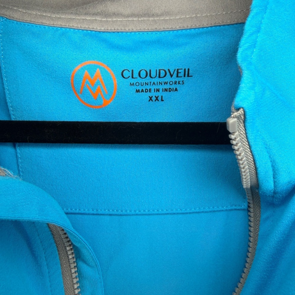 Cloudveil MountainWorks Performance Blue Quarter Zip Pullover‎ XXL Big&Tall